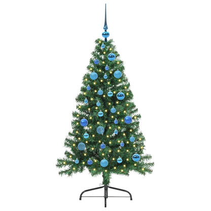 Albero di Natale artificiale con luci integrate Verde 150 cm