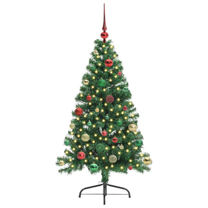 Albero di Natale artificiale con luci integrate Verde 150 cm