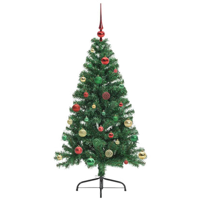 Albero di Natale artificiale con luci integrate Verde 150 cm