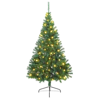 Albero di Natale artificiale con luci integrate Verde 180 cm