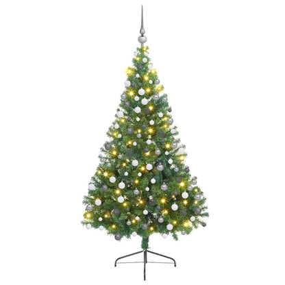 Albero di Natale artificiale con luci integrate Verde 180 cm