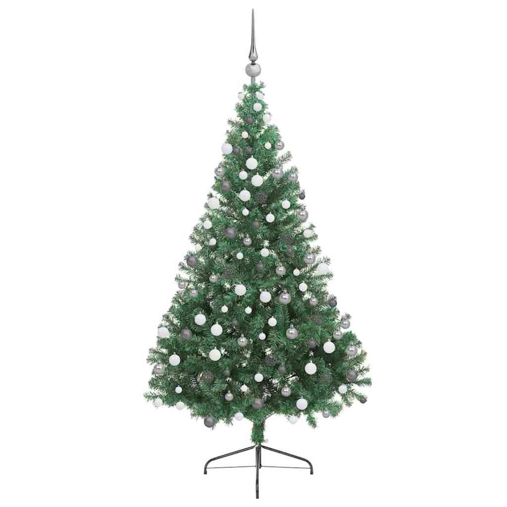 Albero di Natale artificiale con luci integrate Verde 180 cm