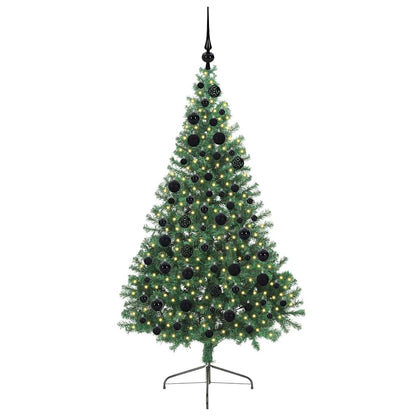 Albero di Natale artificiale con luci integrate Verde 180 cm