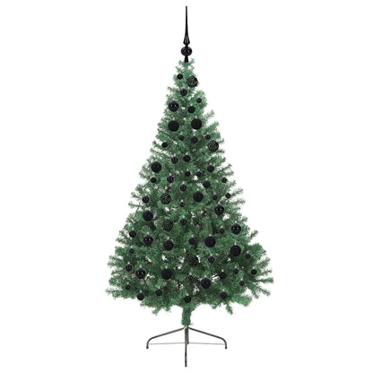 Albero di Natale artificiale con luci integrate Verde 180 cm