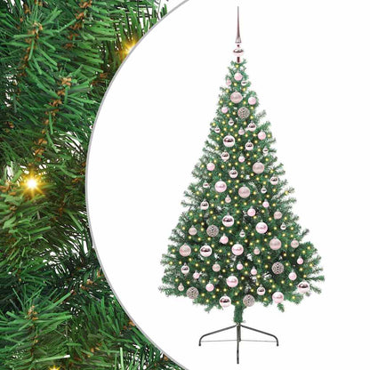 Albero di Natale artificiale con luci integrate Verde 180 cm