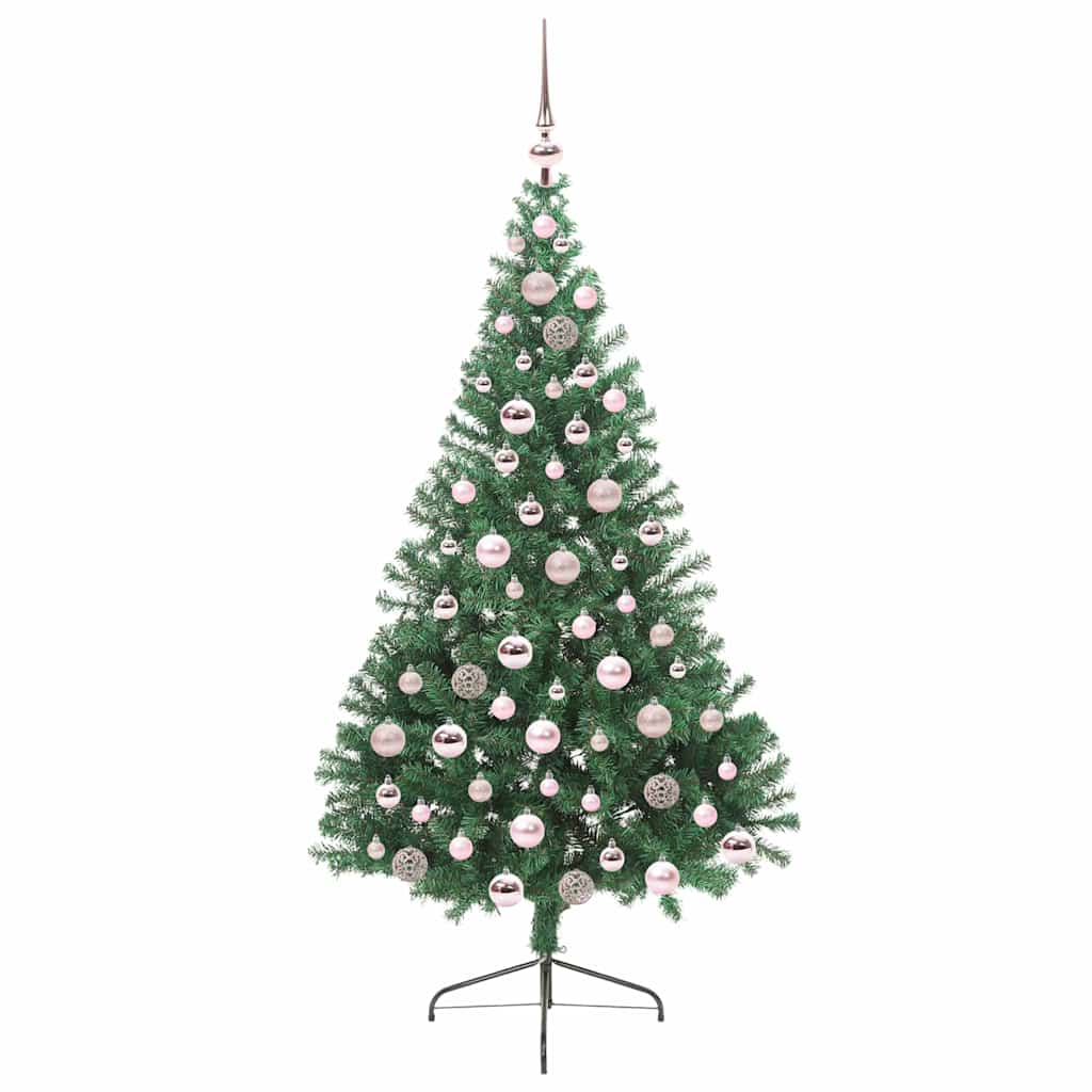Albero di Natale artificiale con luci integrate Verde 180 cm
