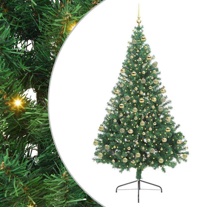Albero di Natale artificiale con luci integrate Verde 180 cm