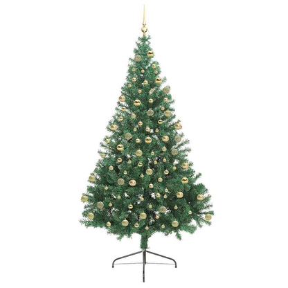 Albero di Natale artificiale con luci integrate Verde 180 cm