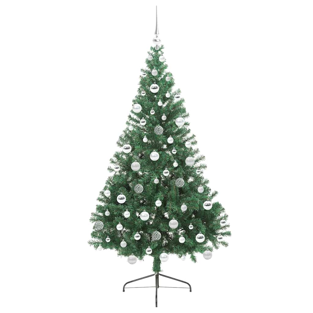Albero di Natale artificiale con luci integrate Verde 180 cm