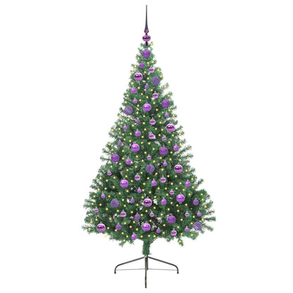 Albero di Natale artificiale con luci integrate Verde 180 cm