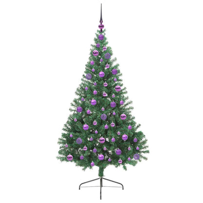 Albero di Natale artificiale con luci integrate Verde 180 cm