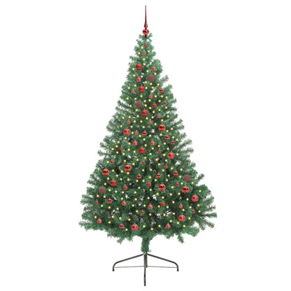 Albero di Natale artificiale con luci integrate Verde 210 cm