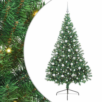 Albero di Natale artificiale con luci integrate Verde 210 cm