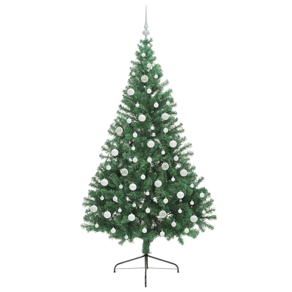 Albero di Natale artificiale con luci integrate Verde 210 cm