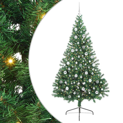 Albero di Natale artificiale con luci integrate Verde 210 cm