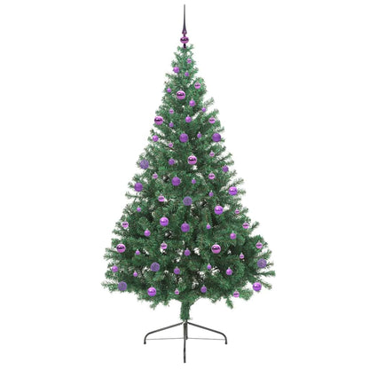 Albero di Natale artificiale con luci integrate Verde 210 cm
