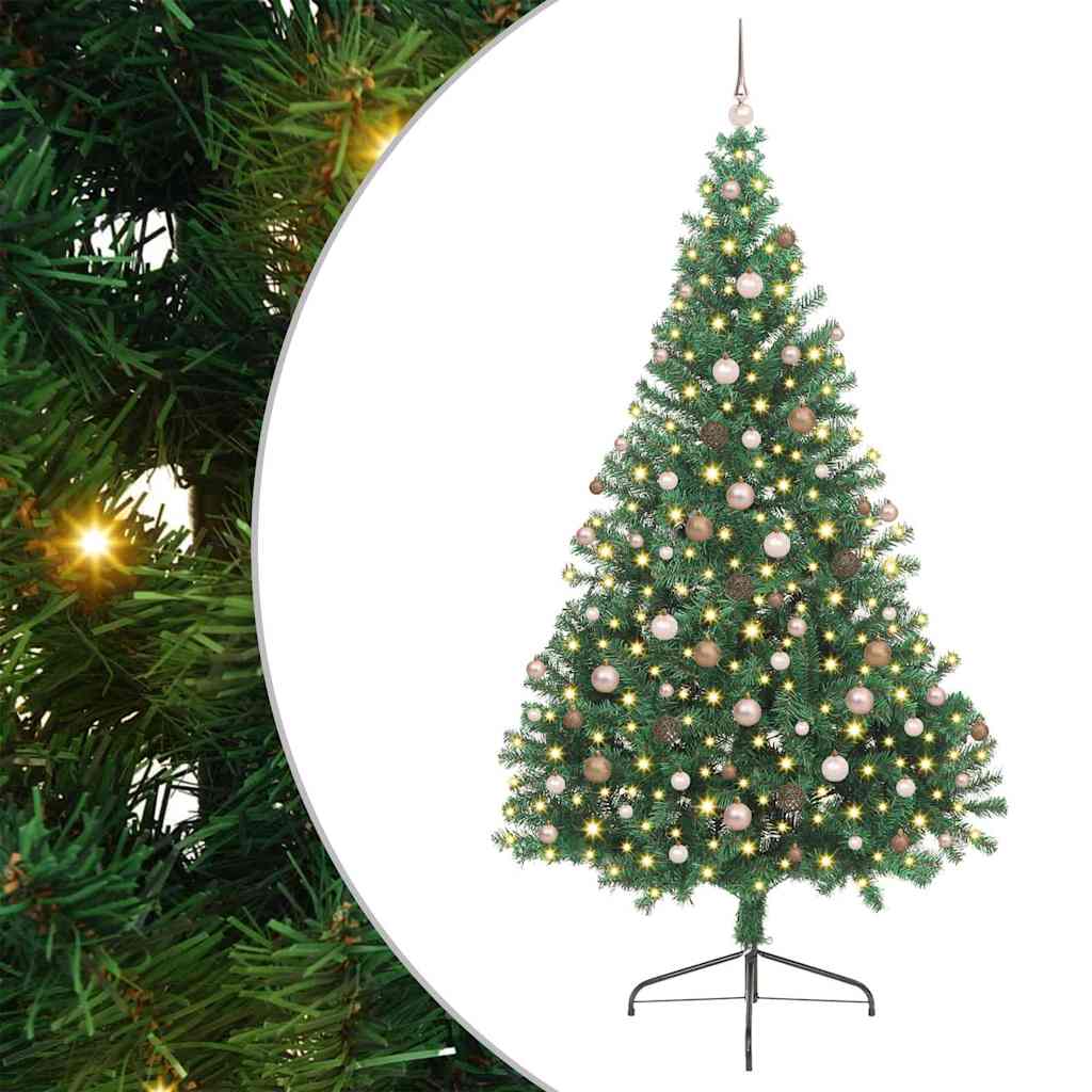 Albero di Natale artificiale con luci integrate Verde 240 cm