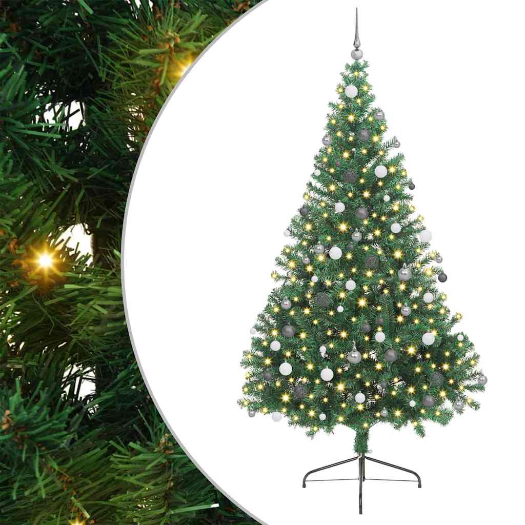 Albero di Natale artificiale con luci integrate Verde 240 cm