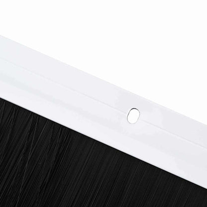 Spazzole per porte a vite 6 pcs Bianco 100 cm Lega di alluminio | homemem39
