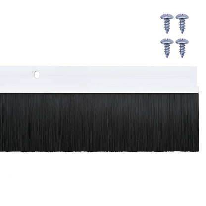 Spazzole per porte a vite 6 pcs Bianco 100 cm Lega di alluminio | homemem39