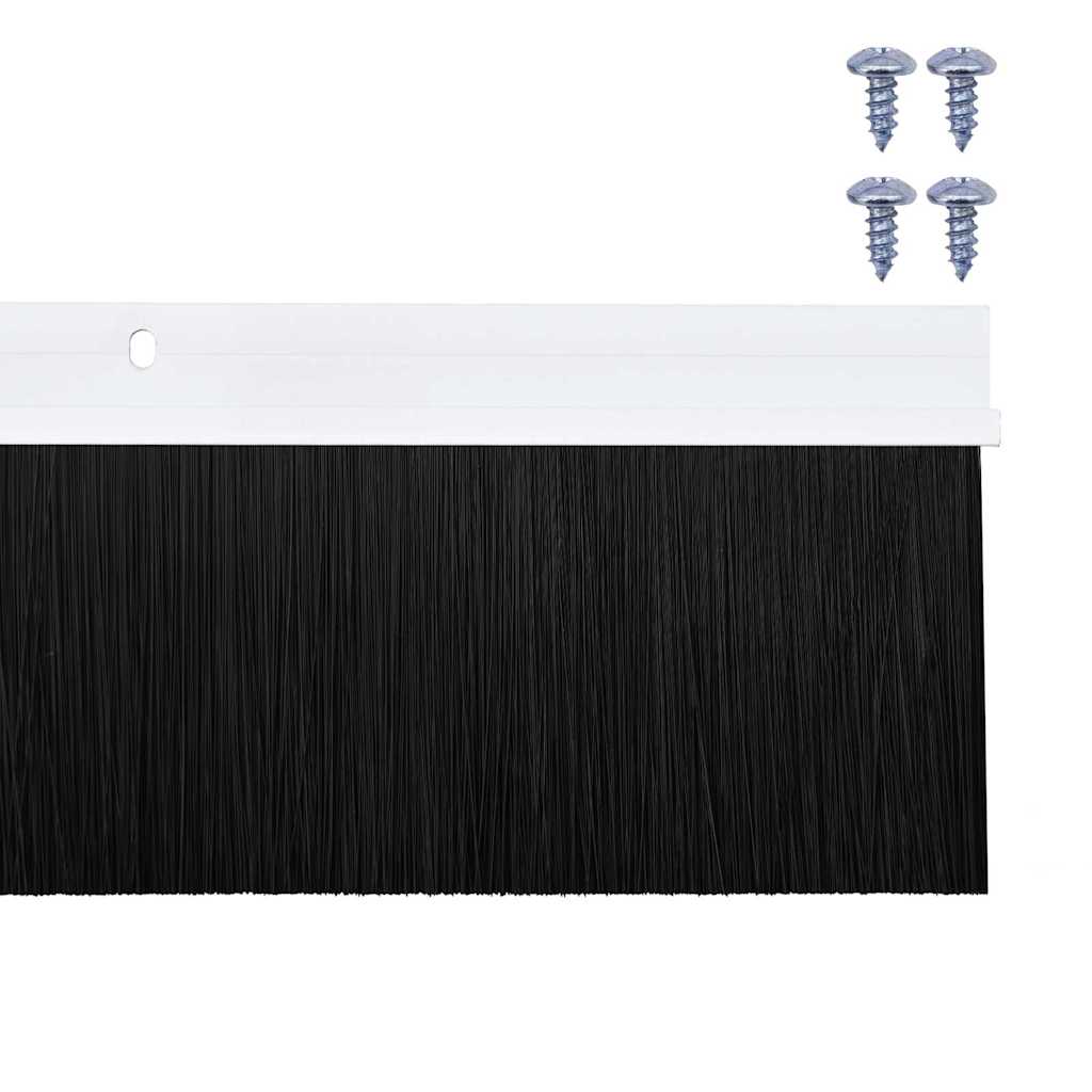 Spazzole per porte a vite 6 pcs Bianco 100 cm Lega di alluminio | homemem39