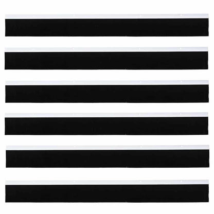 Spazzole per porte a vite 6 pcs Bianco 100 cm Lega di alluminio | homemem39