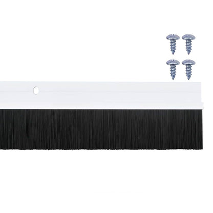 Spazzole per porte a vite 12 pcs Bianco 100 cm | homemem39