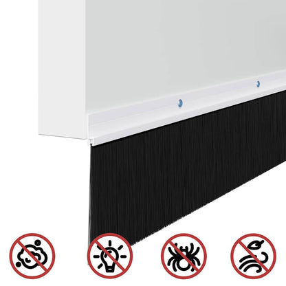 Spazzole per porte a vite 12 pcs Bianco 100 cm | homemem39