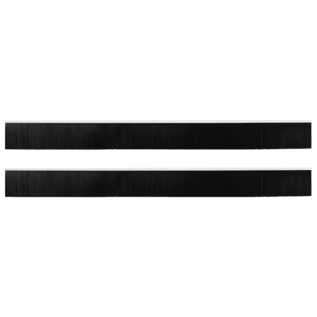 Spazzole per porte a vite 2 pcs Bianco 100 cm Lega di alluminio | homemem39