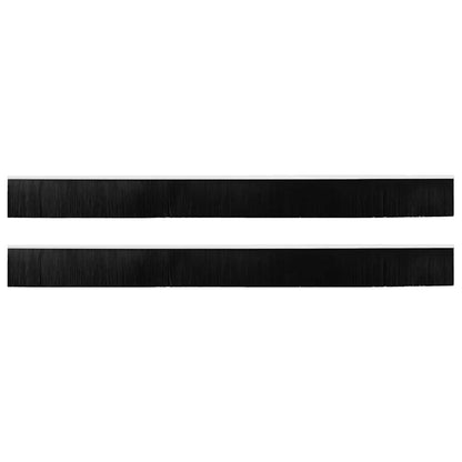 Spazzole per porte a vite 2 pcs Bianco 100 cm Lega di alluminio | homemem39