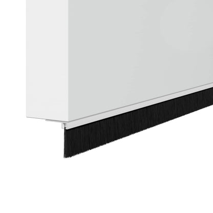 Spazzole per porte a vite 6 pcs Bianco 100 cm Lega di alluminio | homemem39