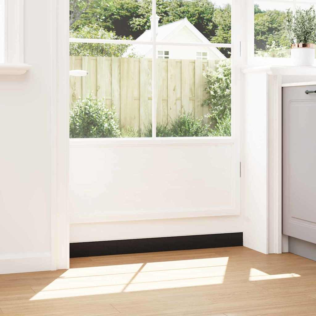 Spazzole per porte a vite 6 pcs Bianco 100 cm Lega di alluminio | homemem39