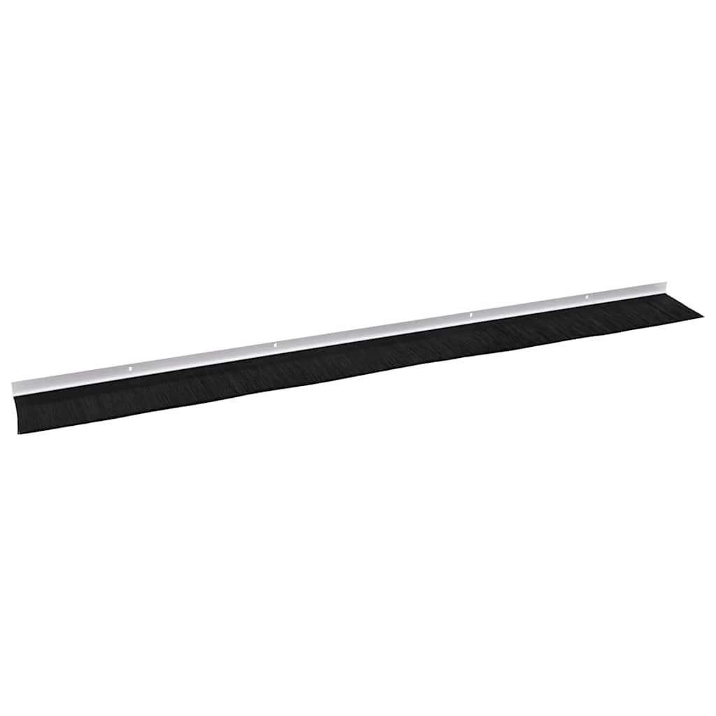 Spazzole per porte a vite 6 pcs Bianco 100 cm Lega di alluminio | homemem39