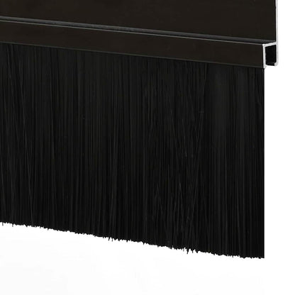 Spazzole per porte autoadesive 12 pcs Nero 100 cm | homemem39