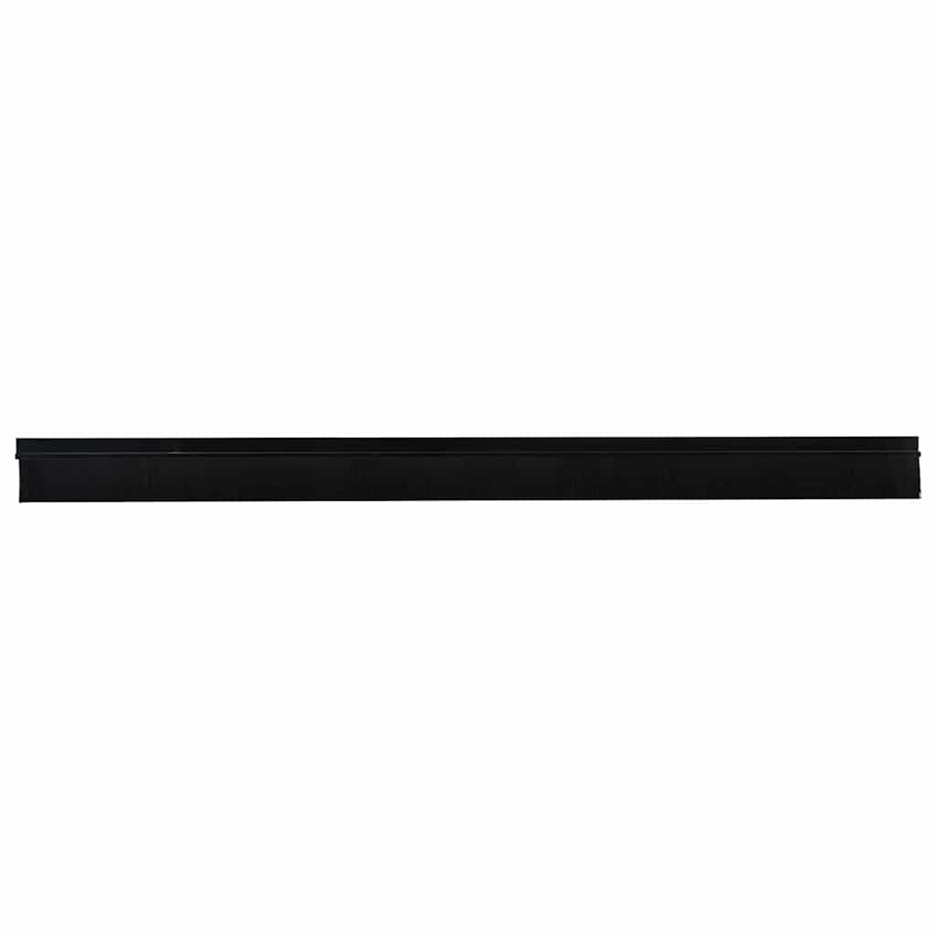 Spazzole per porte autoadesive 12 pcs Nero 100 cm | homemem39