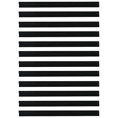 Spazzole per porte autoadesive 12 pcs Nero 100 cm | homemem39