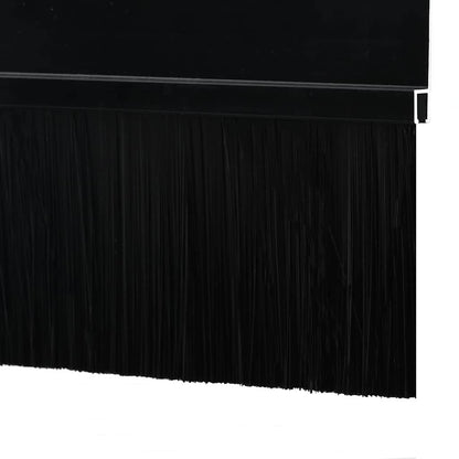 Spazzole per porte autoadesive 12 pcs Nero 100 cm | homemem39