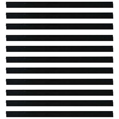 Spazzole per porte autoadesive 12 pcs Nero 100 cm | homemem39