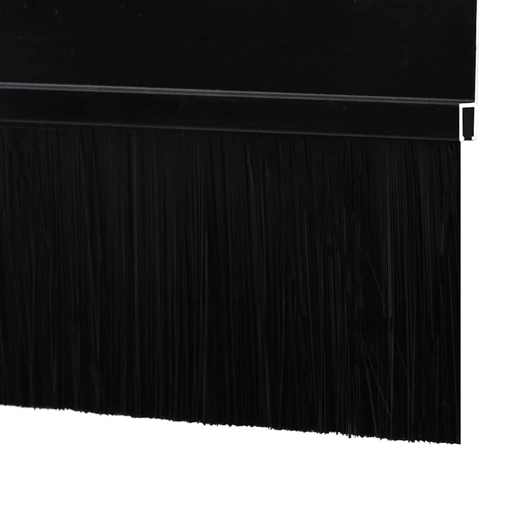 Spazzole per porte autoadesive 12 pcs Nero 100 cm | homemem39
