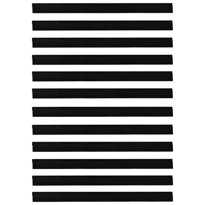 Spazzole per porte autoadesive 12 pcs Nero 100 cm | homemem39