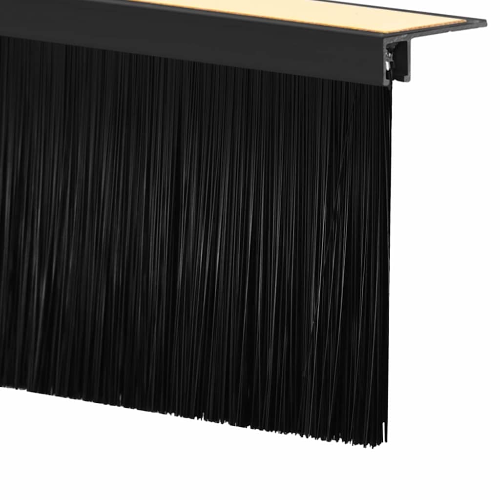 Spazzole per porte autoadesive 2 pcs Nero 100 cm | homemem39