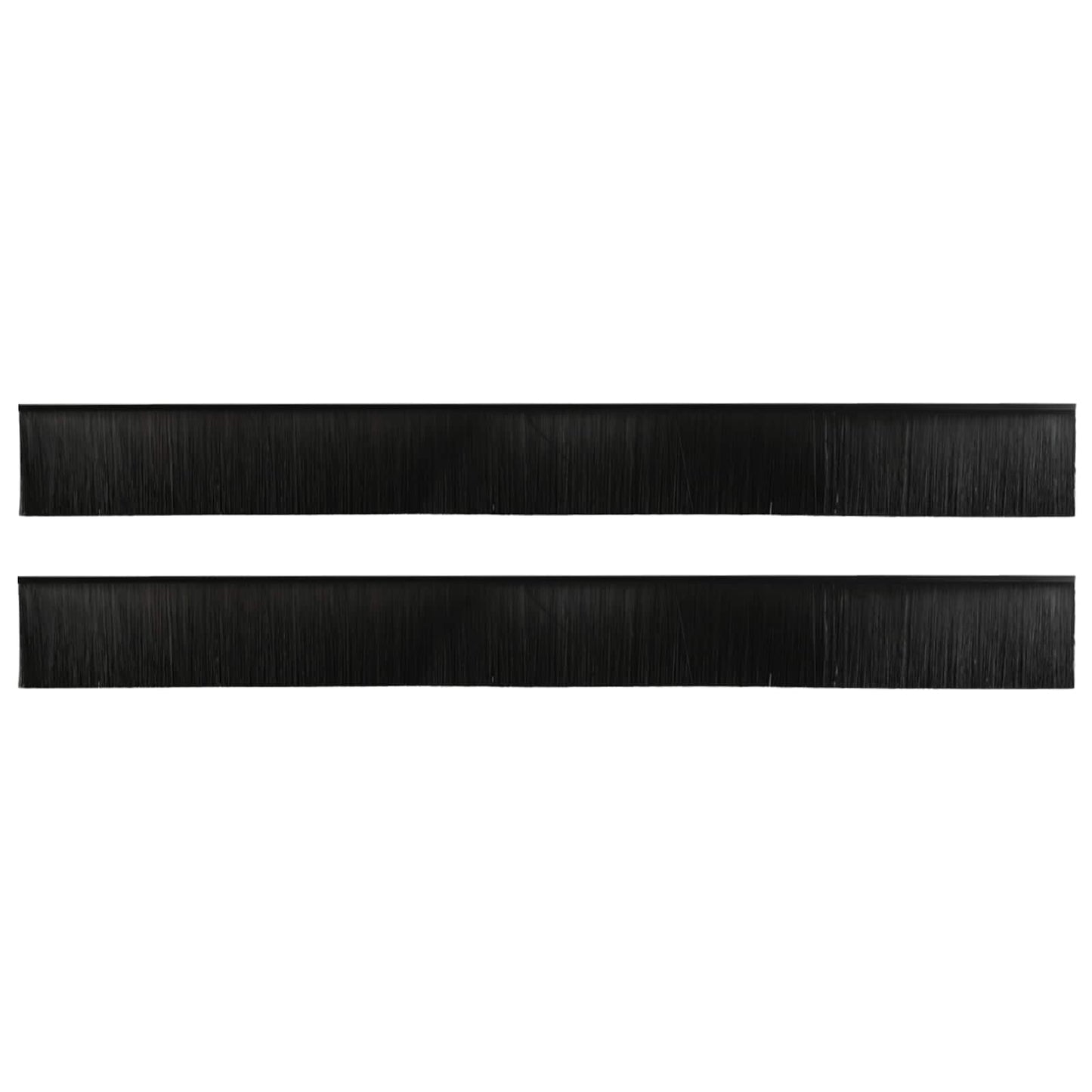 Spazzole per porte autoadesive 2 pcs Nero 100 cm | homemem39