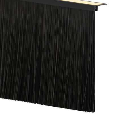 Spazzole per porte autoadesive 6 pcs Nero 100 cm | homemem39