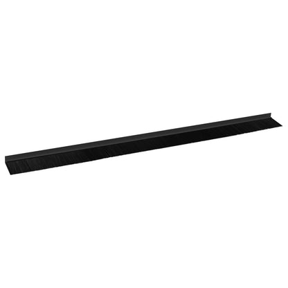 Spazzole per porte autoadesive 6 pcs Nero 100 cm | homemem39
