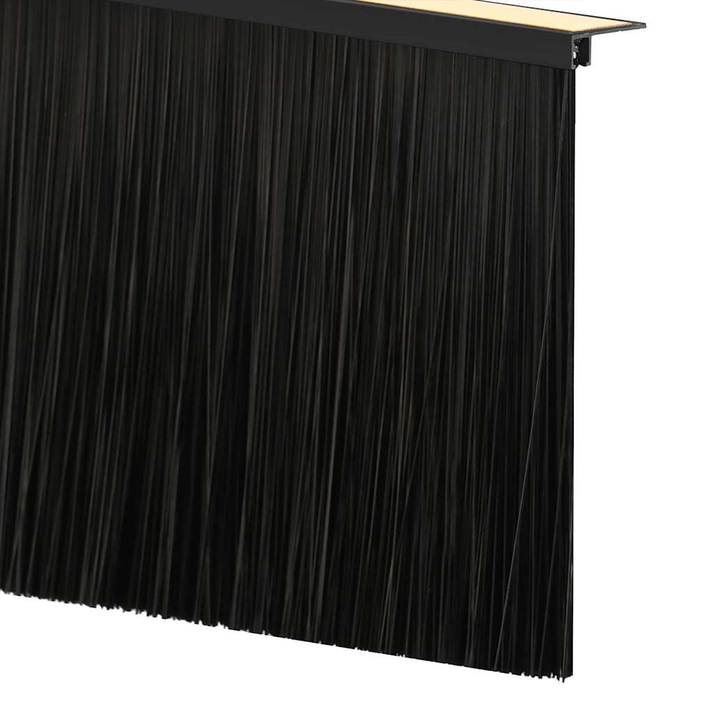 Spazzole per porte autoadesive 6 pcs Nero 100 cm | homemem39