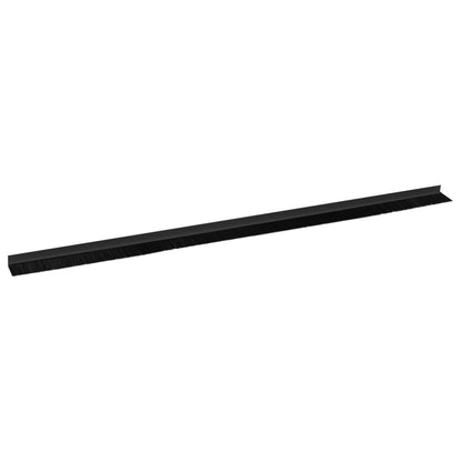 Spazzole per porte autoadesive 12 pcs Nero 100 cm | homemem39
