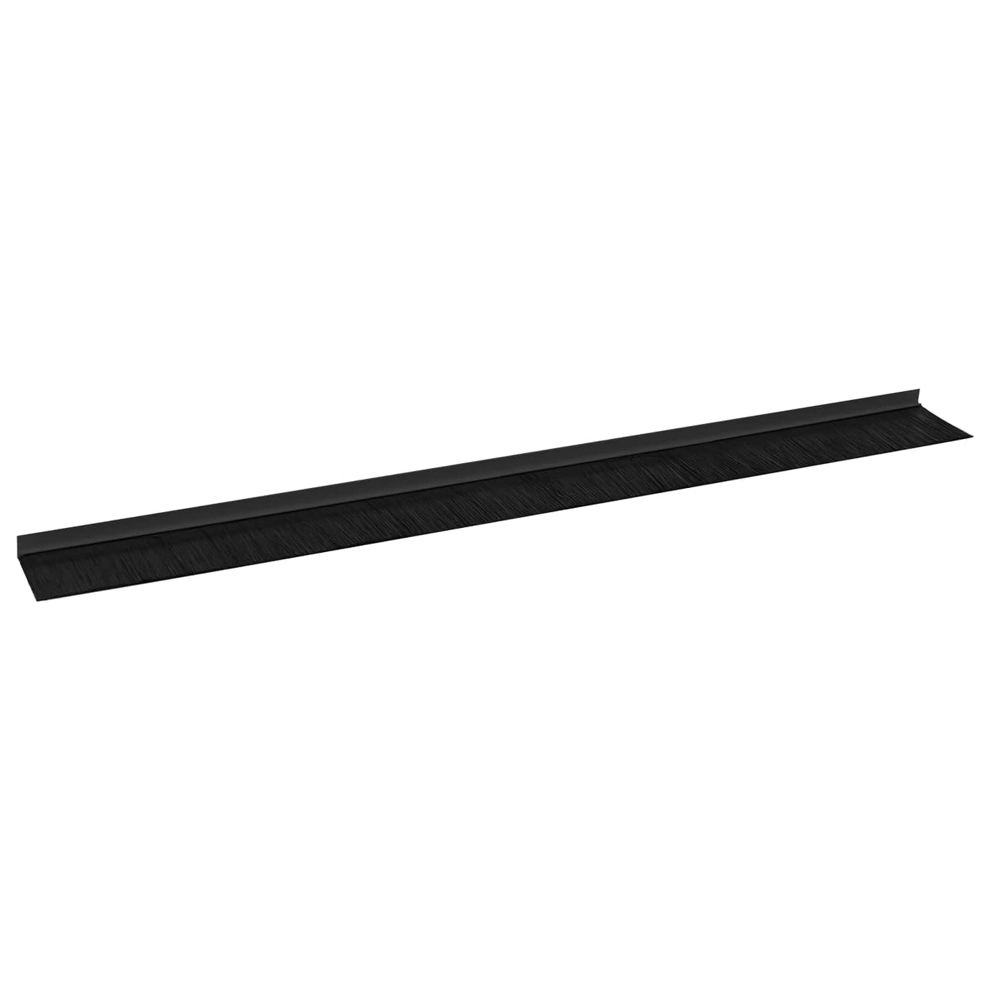 Spazzole per porte autoadesive 12 pcs Nero 100 cm | homemem39