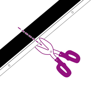 Spazzole per porte a vite 2 pcs Nero 100 cm Lega di alluminio | homemem39