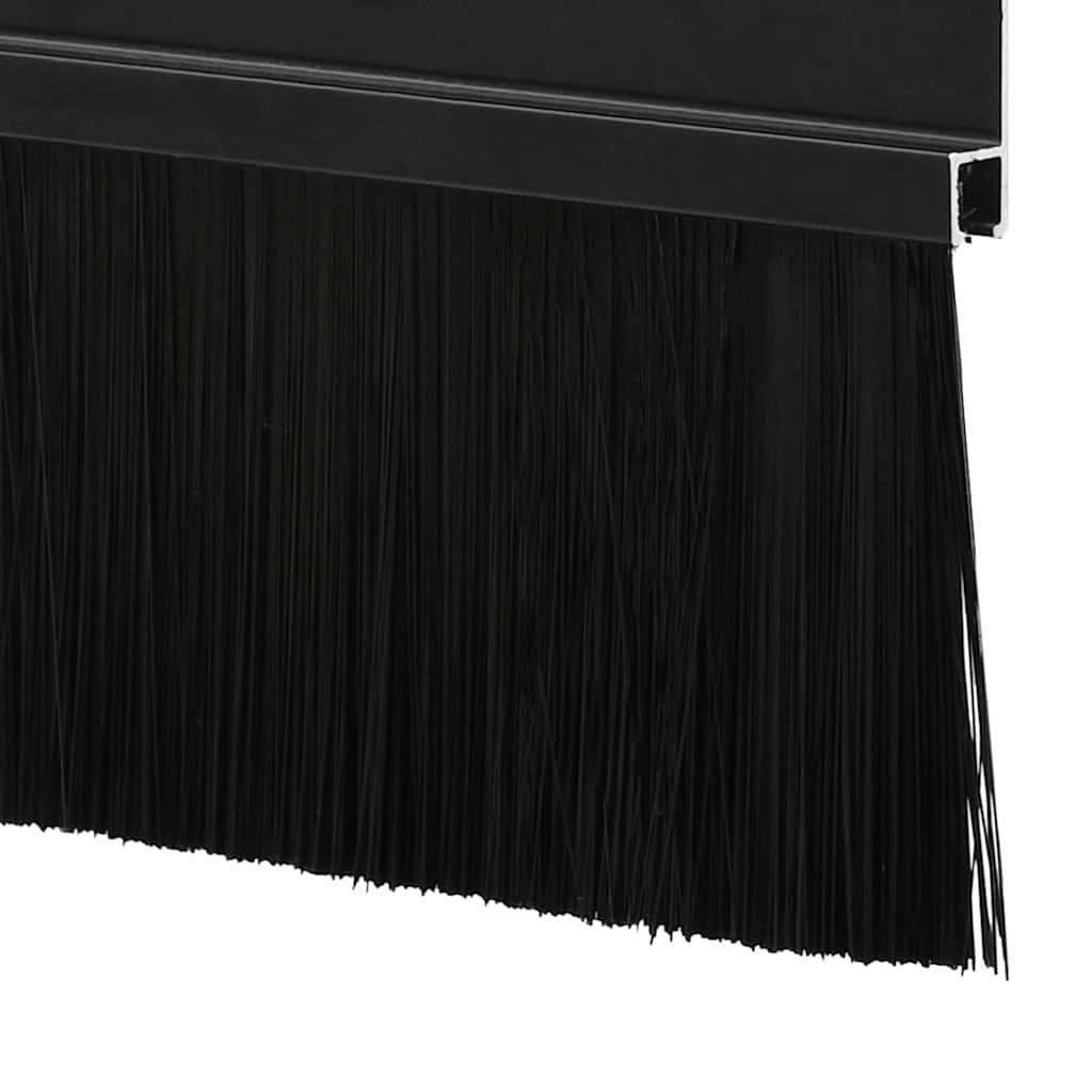 Spazzole per porte a vite 2 pcs Nero 100 cm Lega di alluminio | homemem39