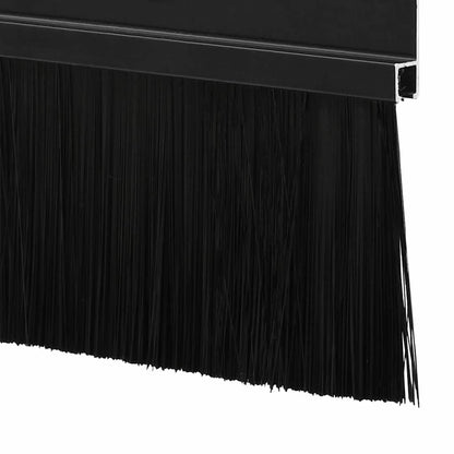 Spazzole per porte a vite 2 pcs Nero 100 cm Lega di alluminio | homemem39